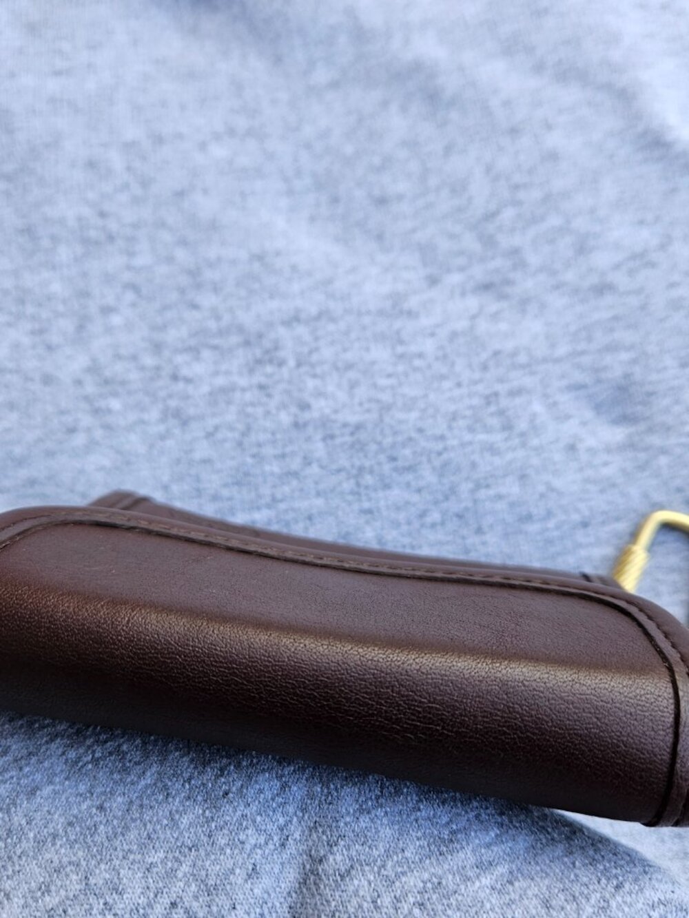 Coach Vintage Brown Leather Mini Photo Book Charm/Keychain Bag Charm Y2K Key Fob - Picture 5 of 11